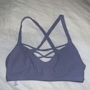 Like new lululemon lavender sports bra with cross detailing
